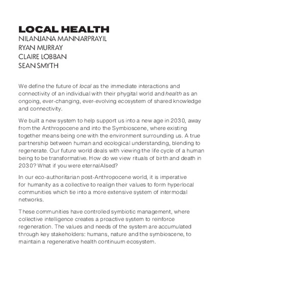 Regenerative Futures: From Global to Local Development in 2032
