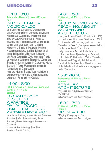 Studying, Working, Teaching: about Women and Architecture