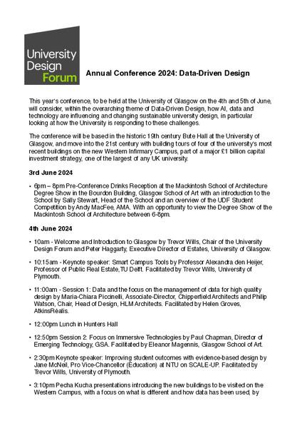 Conference programme