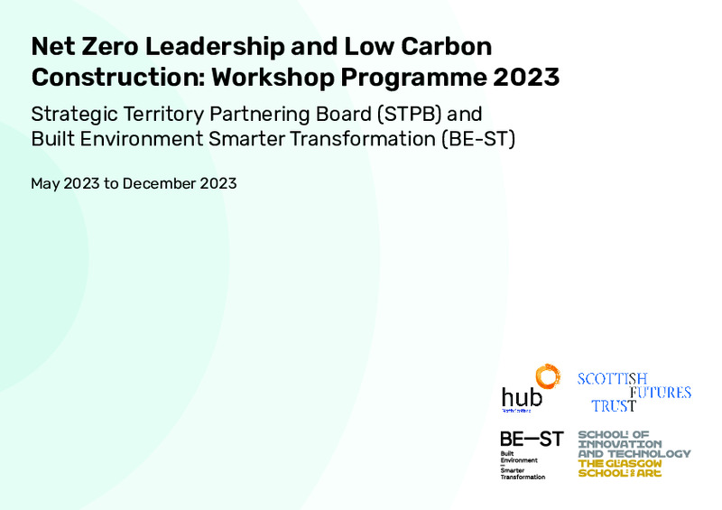 Net Zero Leadership and Low Carbon Construction: Workshop Programme 2023