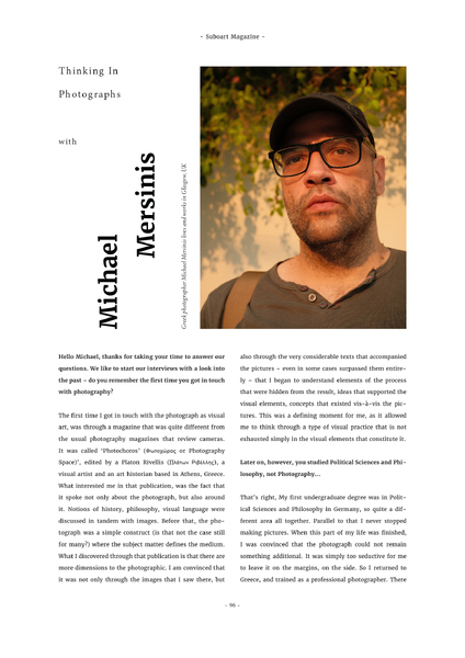 Selection of work presented in Suboart Magazine
