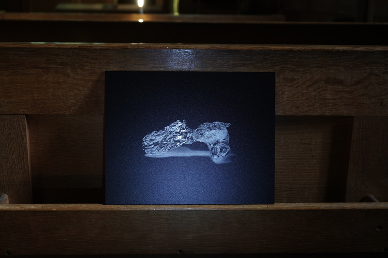 Wrung, 2024, direct print on brushed aluminium, 27 x 21.2cm, 1/1