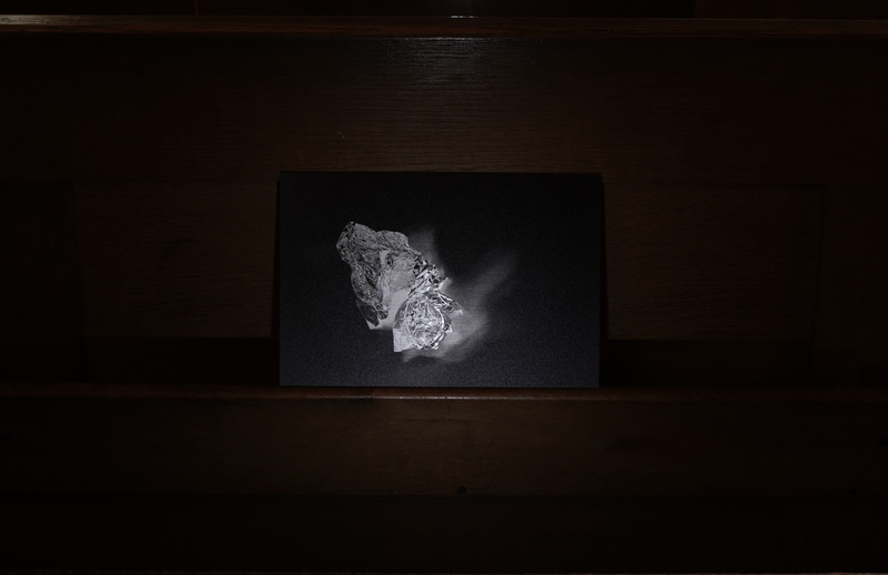 Grasped, 2024, direct print on brushed aluminium, 22.5 x 15cm, 1/1