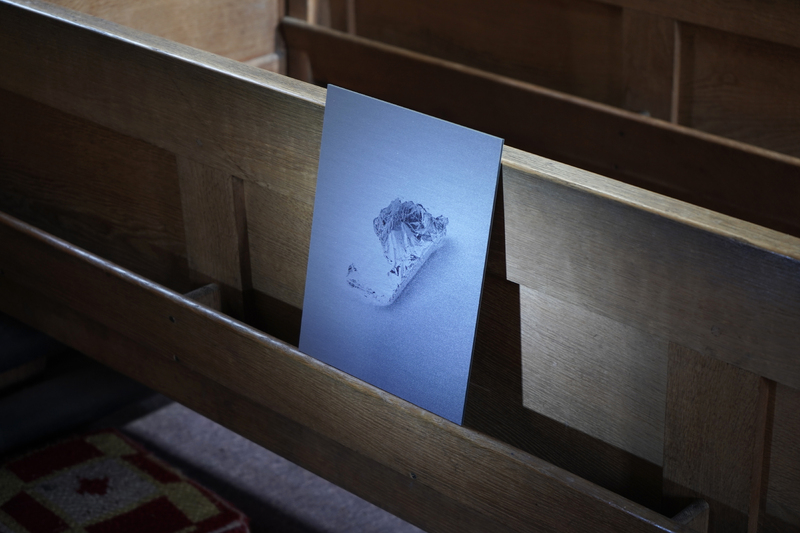 Here if you need me, 2024, direct print on brushed aluminium, 21.2 x 27cm, 1/1