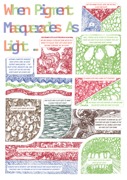 When Pigment Masquerades as Light