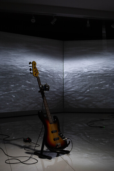 Dredging Echoes Installation. Copyright Matthew Barnes