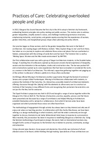 Practices of Care