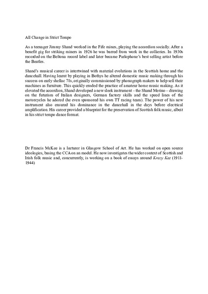 Accepted abstract